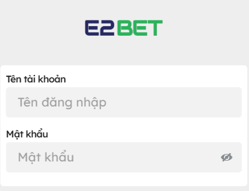 Điều kiện cần có khi thực hiện E2BET đăng nhập